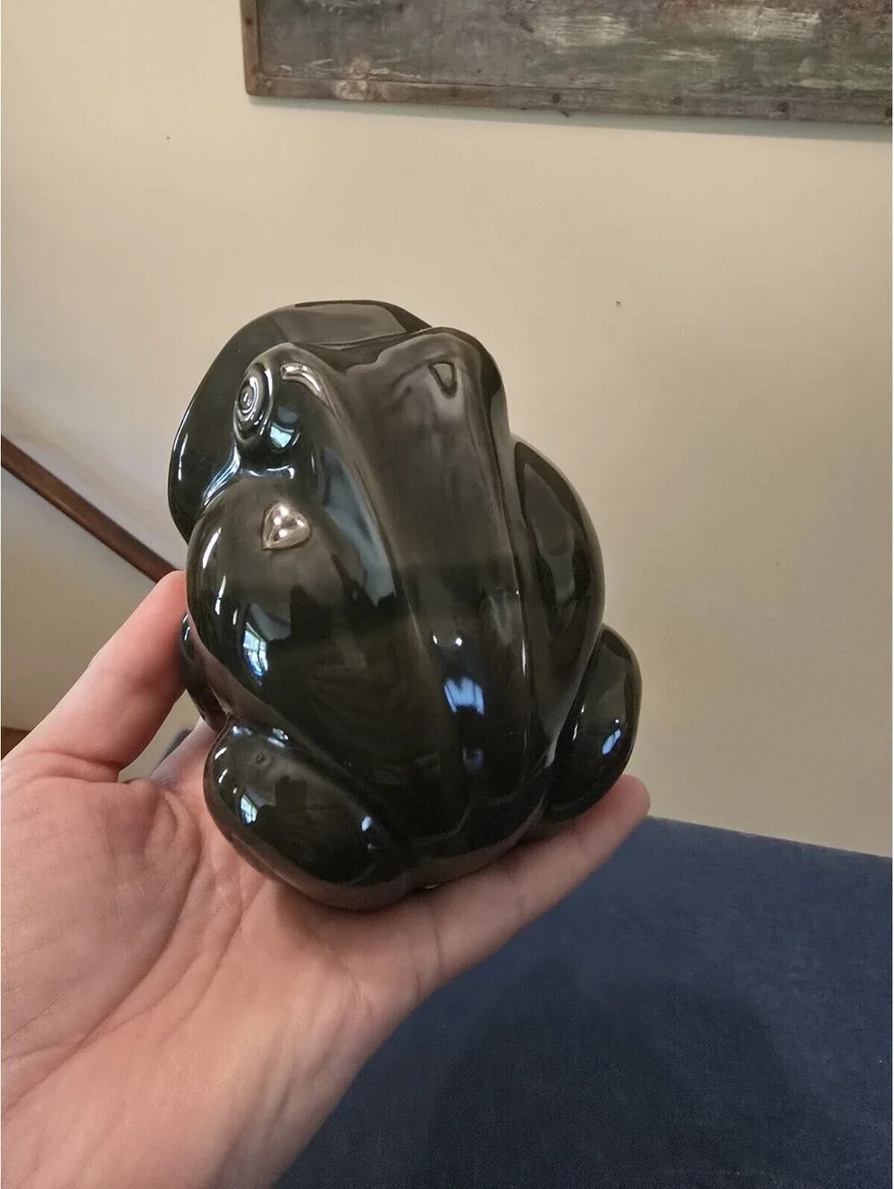 Vintage Ceramic Frog Sponge Holder